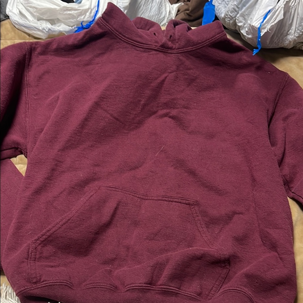 Red Crewneck Sweatshirt Cotton Blend